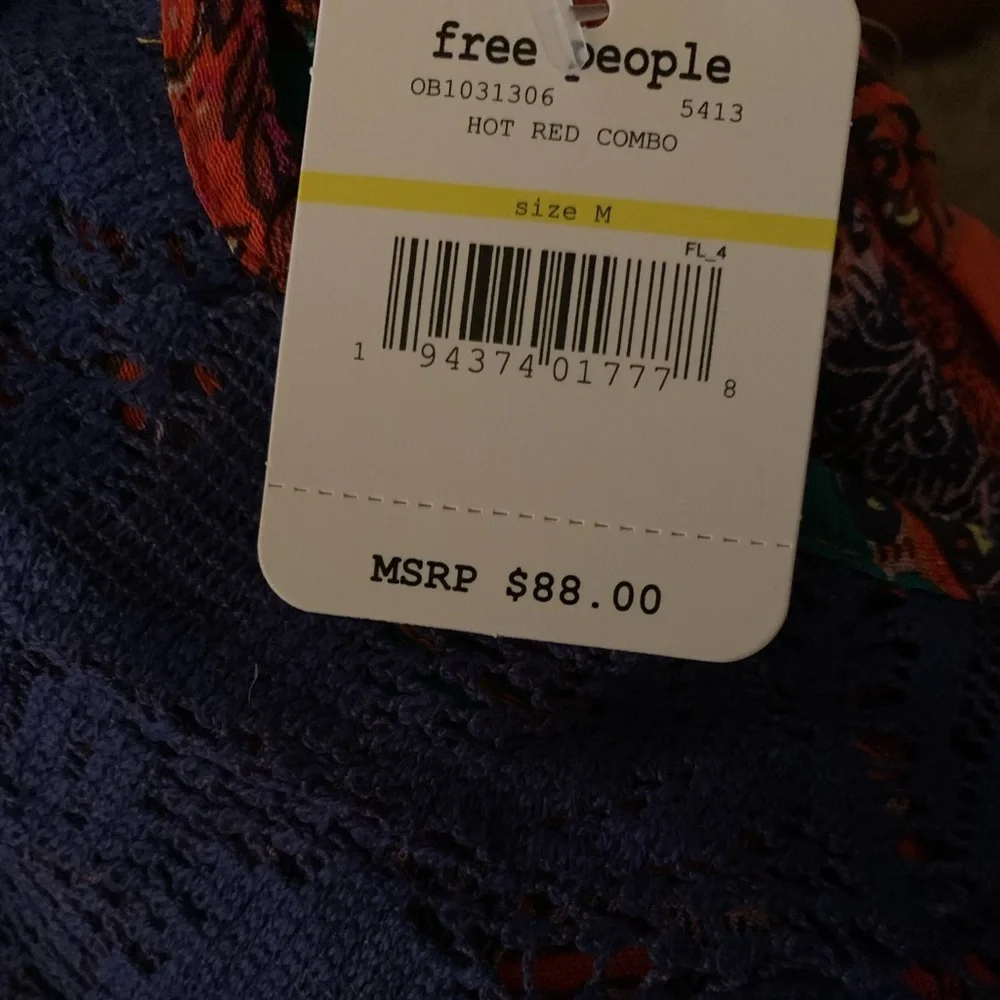 Free People Count Me In Trapeze Tunic SZ M NWT - Picture 6 of 6